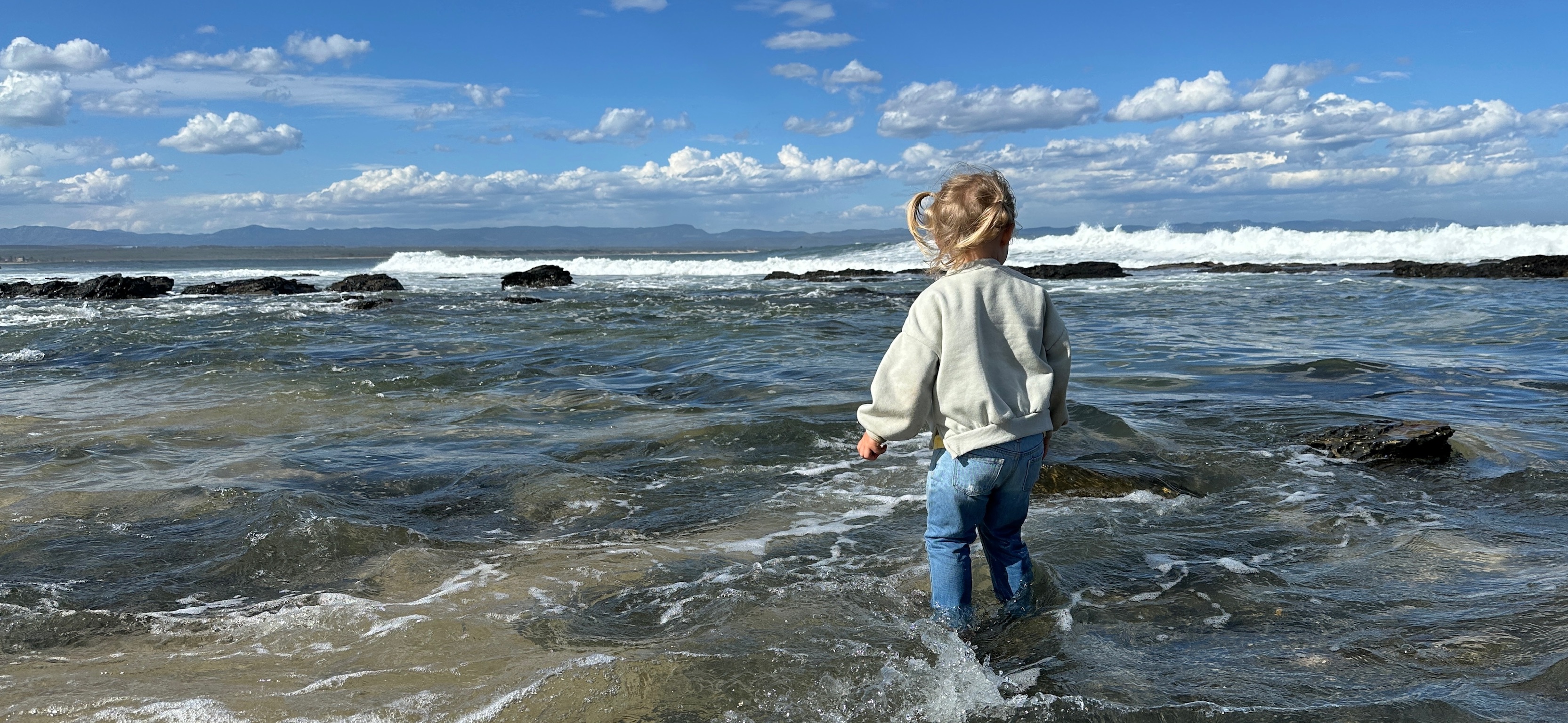 Family at the coast